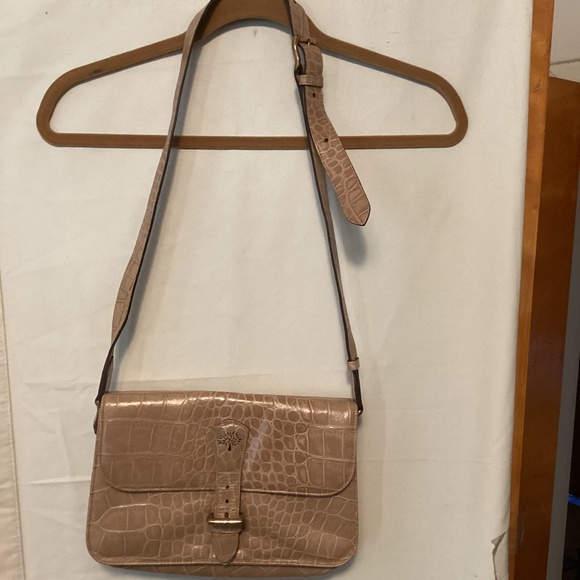 MULBERRY CROC EMBOSSED LEATHER MESSANGER BAG - Picture 1 of 16